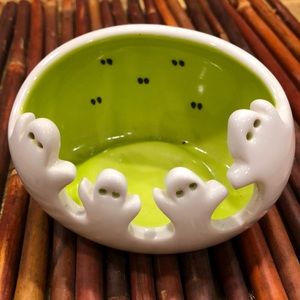 PartyLite CUTE! White Ghosts Candle Holder‎